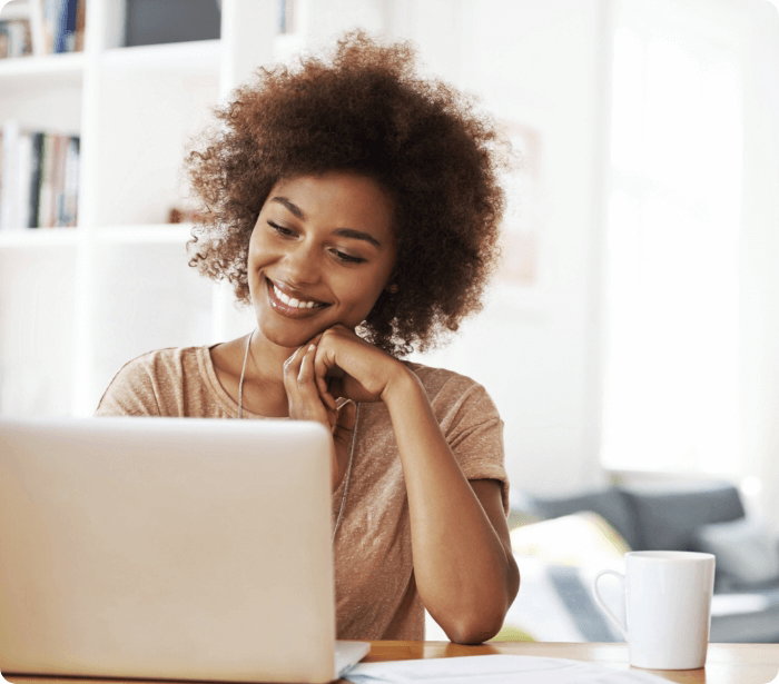 girl on laptop